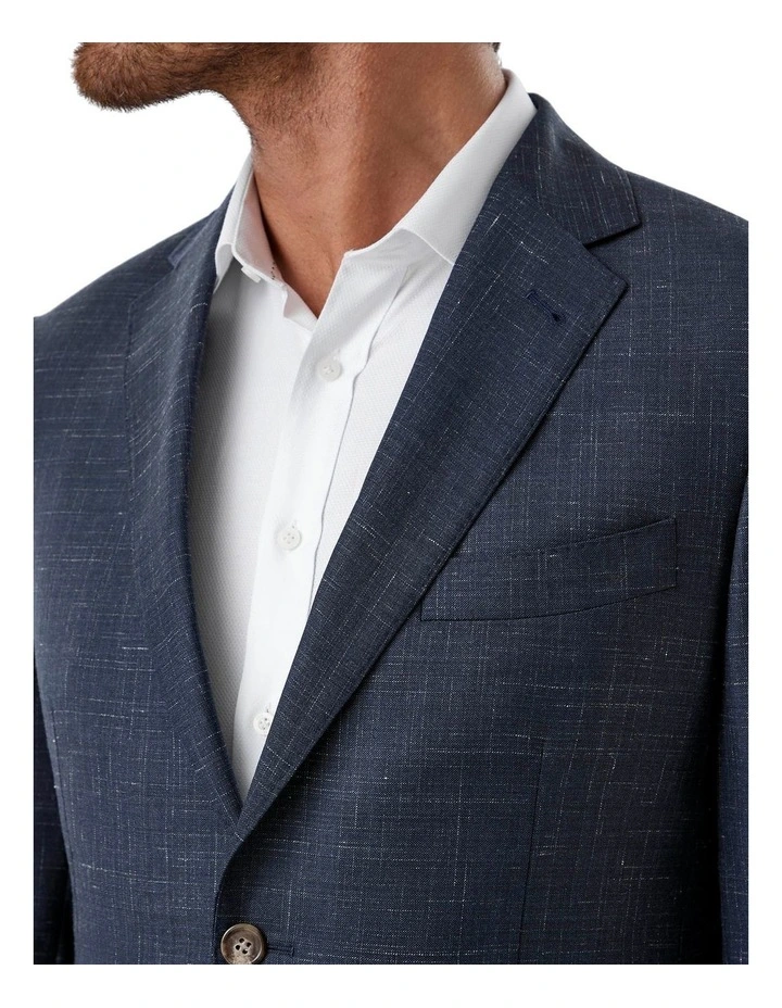 Stefano Tailored Fit Jacket in Navy image 5