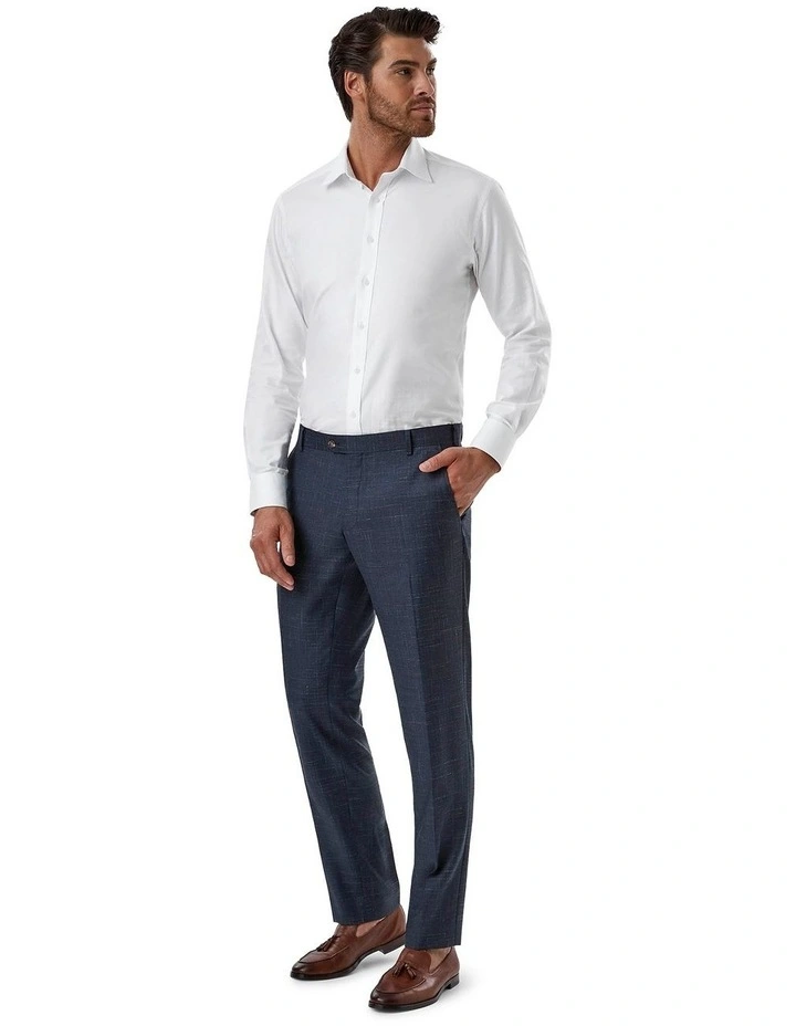 Fabio Tailored Fit Trouser in Navy image 2