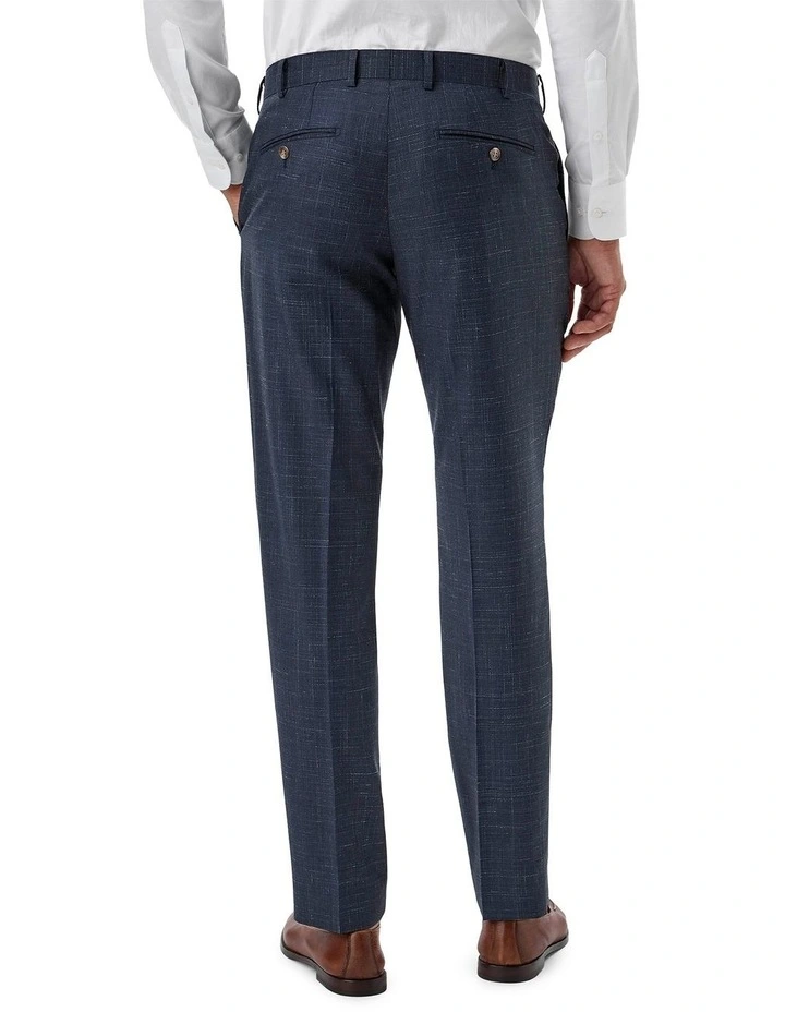 Fabio Tailored Fit Trouser in Navy image 3