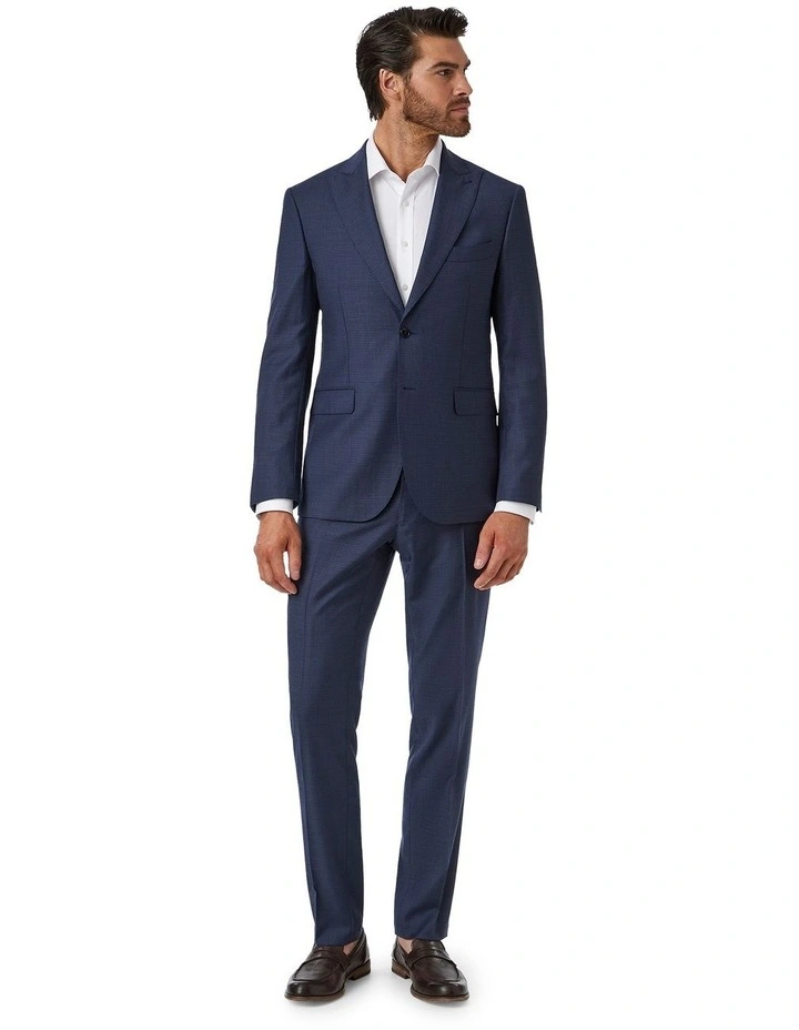 Alessio Tailored Fit Jacket in Navy image 2