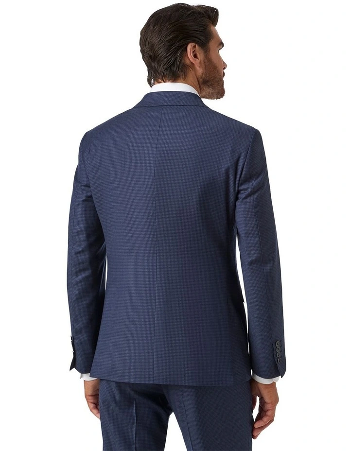 Alessio Tailored Fit Jacket in Navy image 3