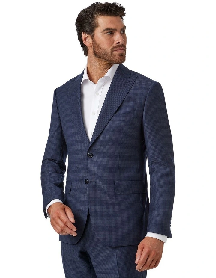 Alessio Tailored Fit Jacket in Navy image 4