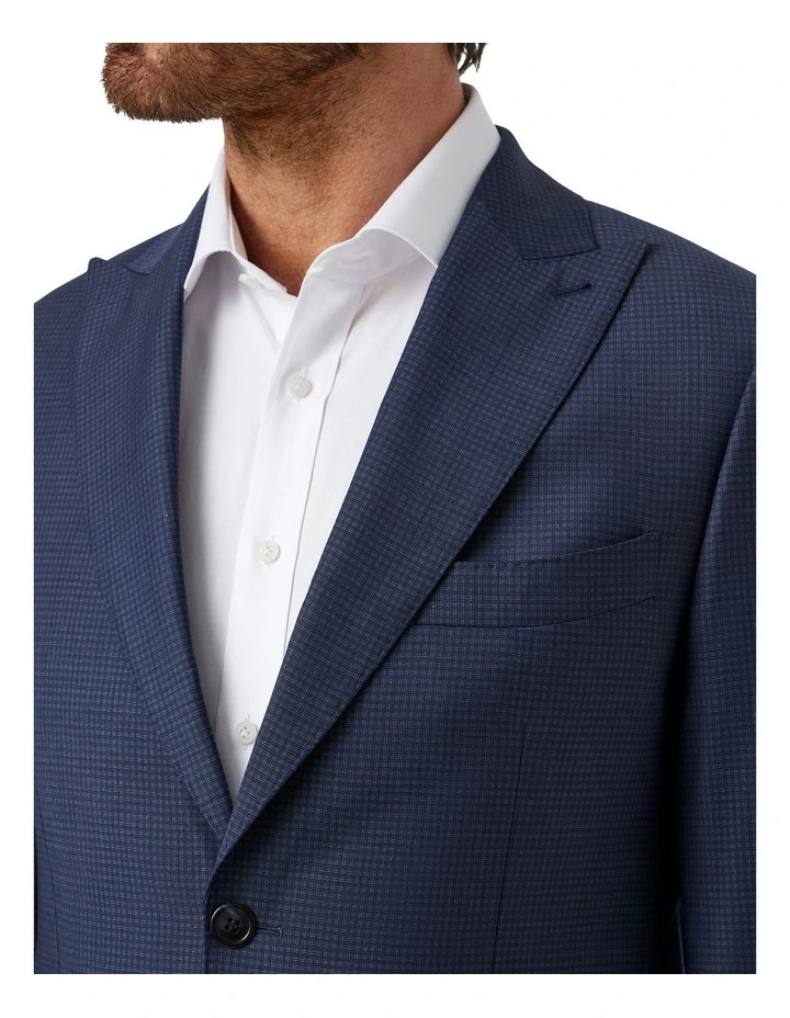 Alessio Tailored Fit Jacket in Navy image 5