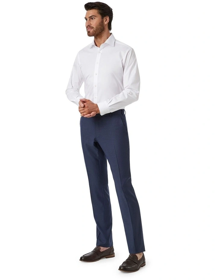 Fabio Tailored Fit Trouser in Navy image 3