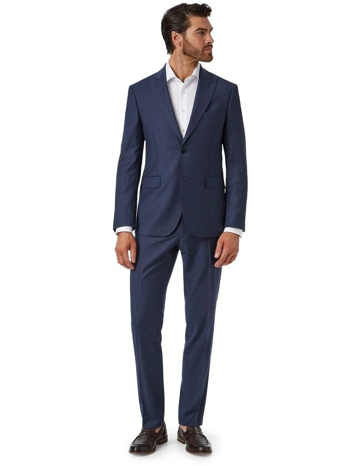 Fabio Tailored Fit Trouser in Navy image 5