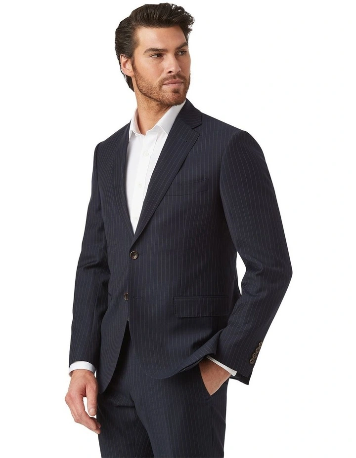 Stefano Tailored Fit Jacket in Dark Navy image 2