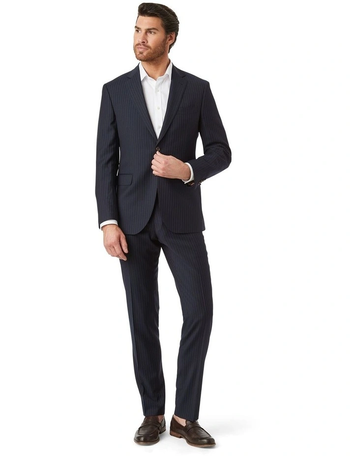 Stefano Tailored Fit Jacket in Dark Navy image 4
