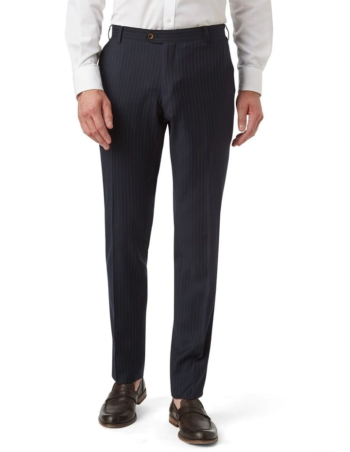 Fabio Tailored Fit Trouser in Dark Navy image 1