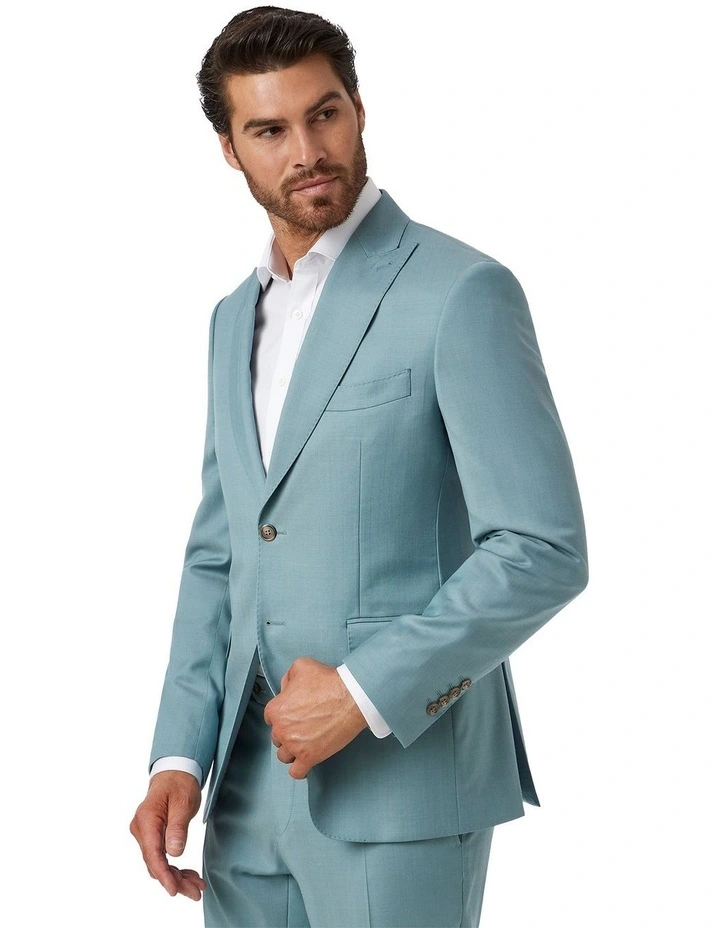 Alessio Tailored Fit Jacket in Mint image 4