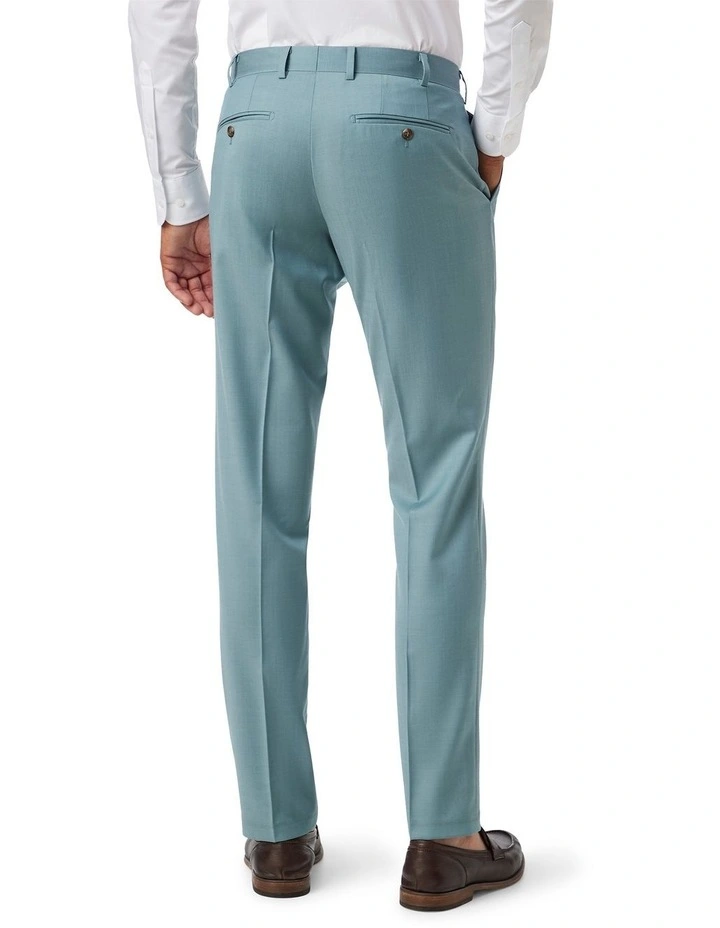 Fabio Tailored Fit Trouser in Mint image 2