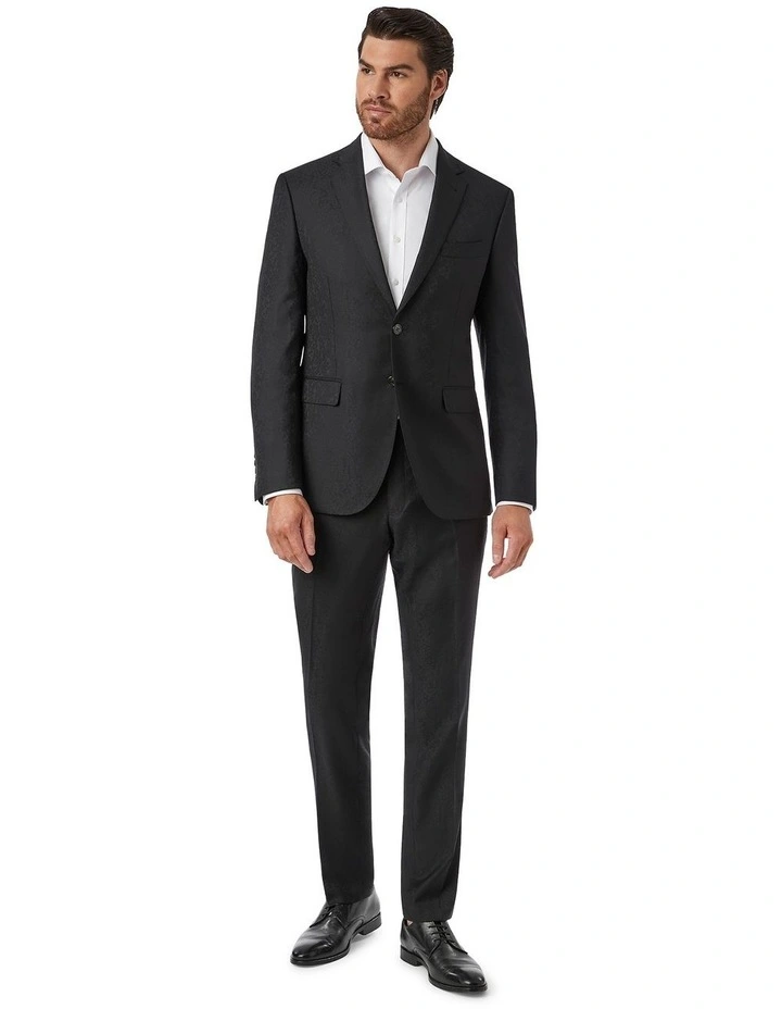 Stefano Tailored Fit Jacket in Black image 2