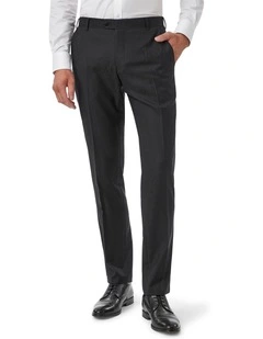 Fabio Tailored Fit Trouser in Black