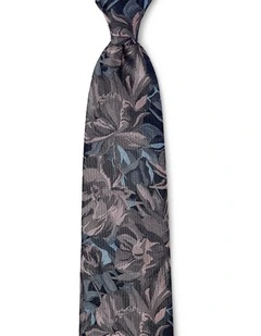 Peonia Grande Silk Tie In Rose