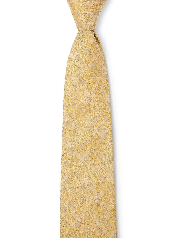 Vite Silk Tie In Yellow image 1