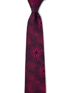 Girasole Silk Tie In Bordeaux