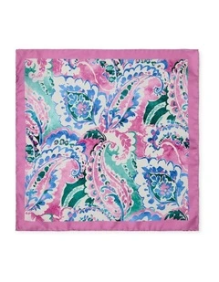 Dipinto Paisley Silk Pochette In Rose