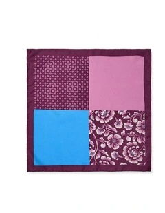 Fiori 4-Way Silk Pochette In Bordeaux