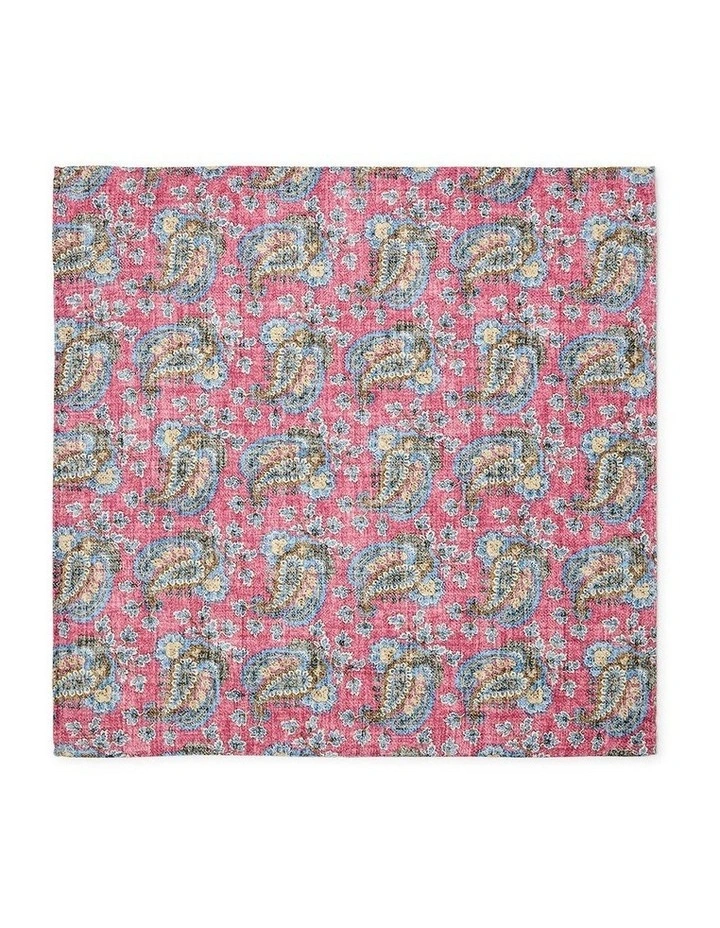 Paisley Shappe Silk Pochette in Rose image 1