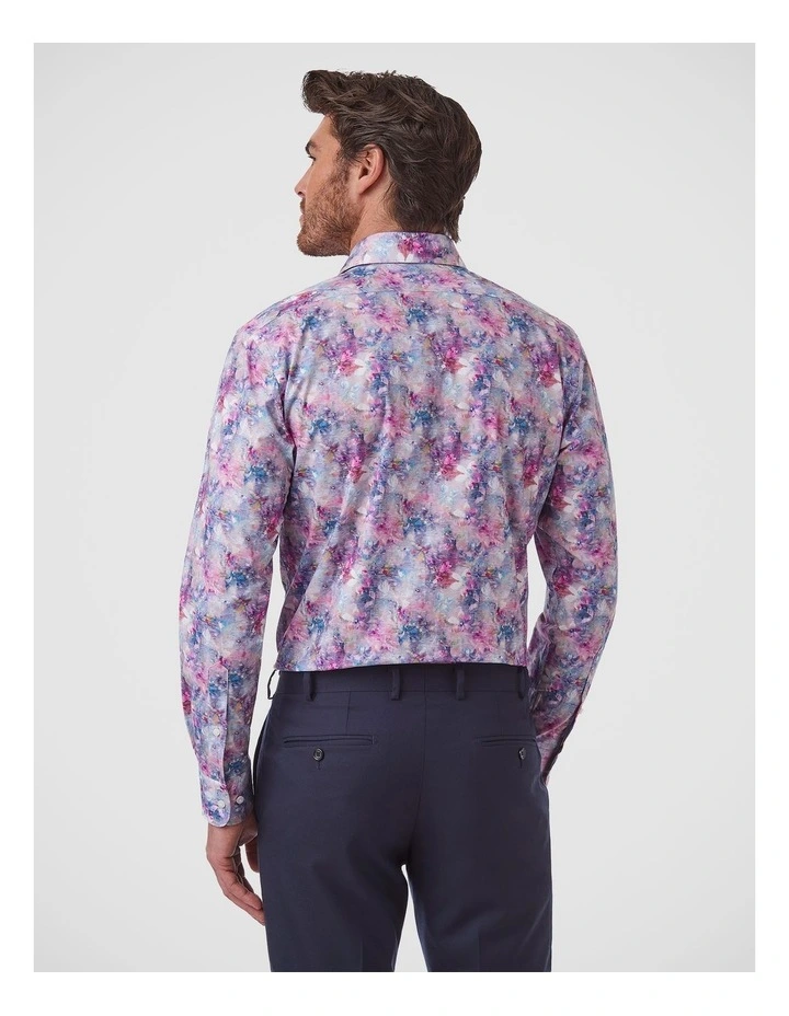 Marcell Tailored Fit Shirt In Pink image 4