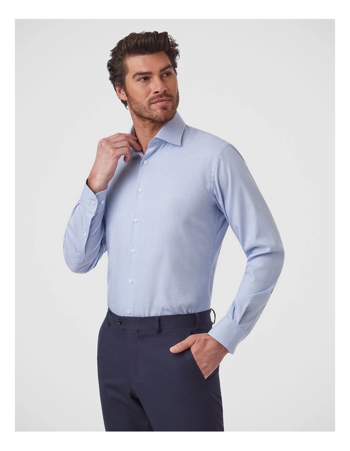 Marcell Tailored Fit Shirt in Light Blue image 3