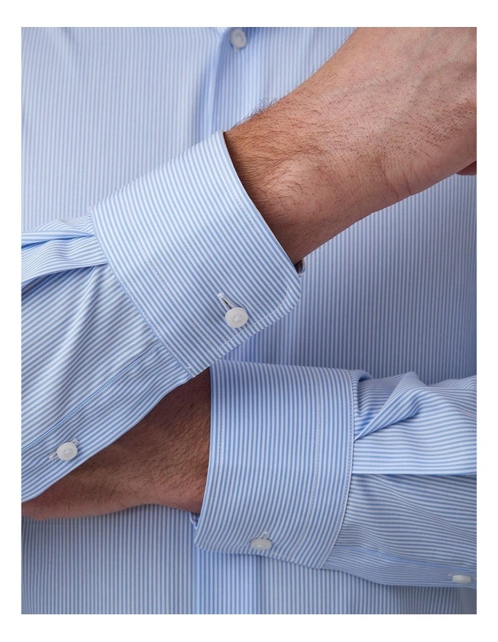 Marcell Tailored Fit Shirt In Light Blue image 2