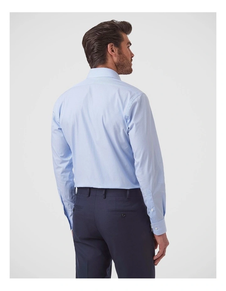 Marcell Tailored Fit Shirt In Light Blue image 4