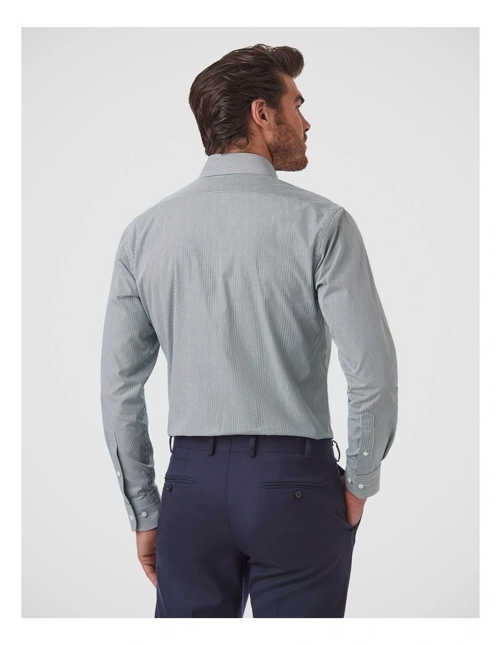Marcell Tailored Fit Shirt In Olive image 4