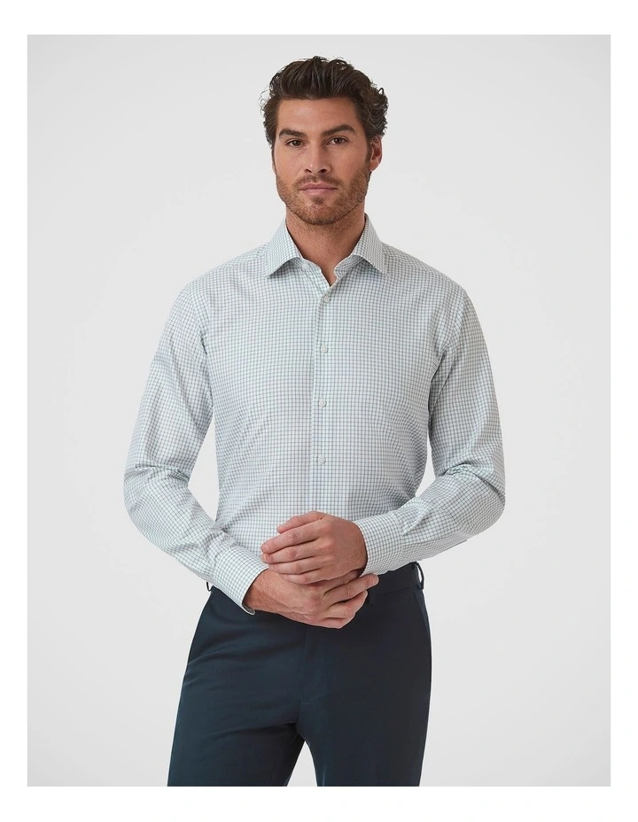 Marcell Tailored Fit Shirt In Olive image 1