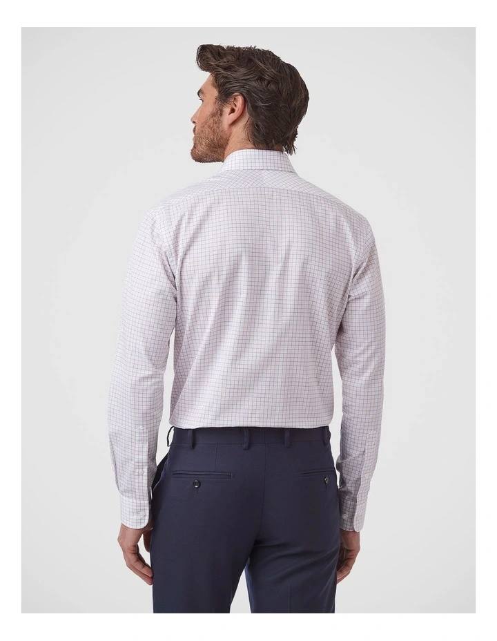 Marcell Tailored Fit Shirt In Bordeaux image 4