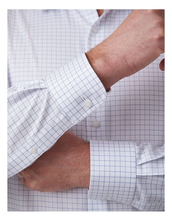 Marcell Tailored Fit Shirt In Navy image 2