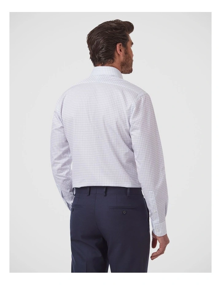 Marcell Tailored Fit Shirt In Navy image 4