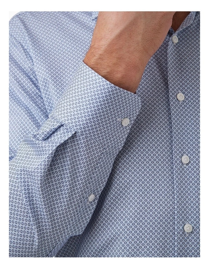 Marcell Tailored Fit Shirt In Navy image 2