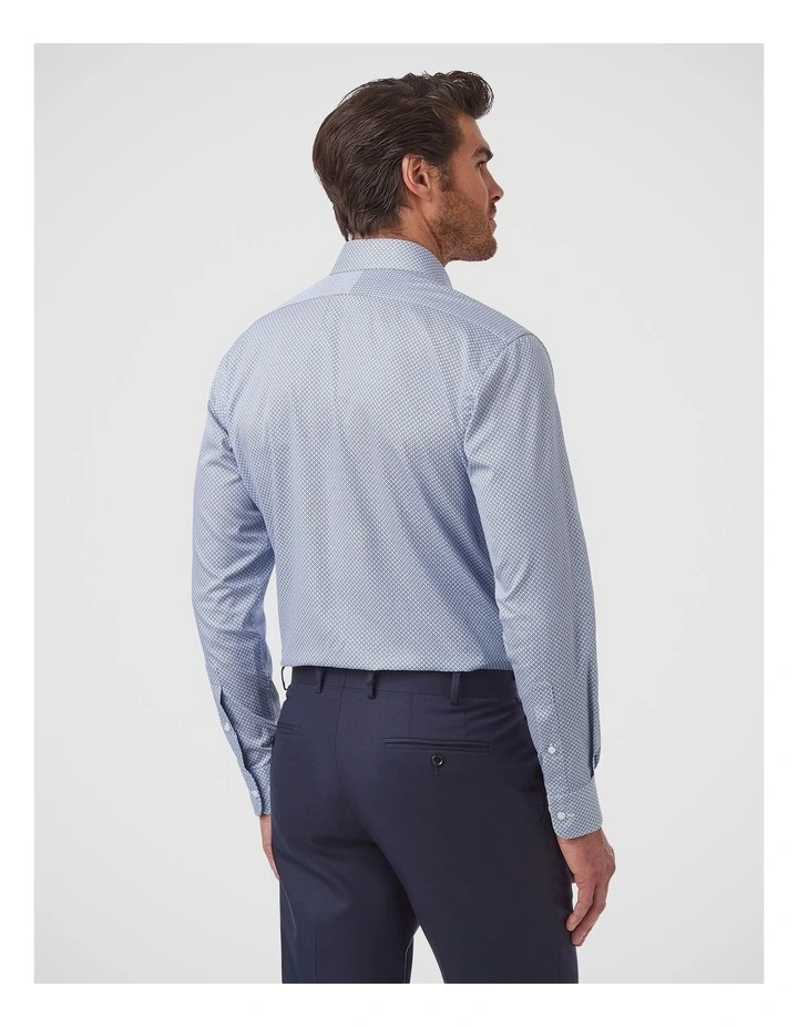 Marcell Tailored Fit Shirt In Navy image 4