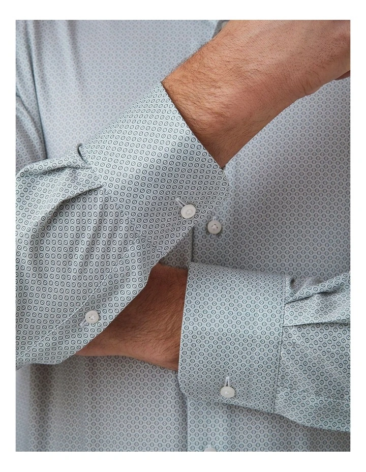 Marcell Tailored Fit Shirt In Olive image 2