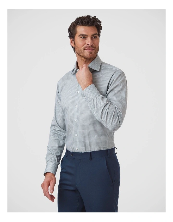Marcell Tailored Fit Shirt In Olive image 3
