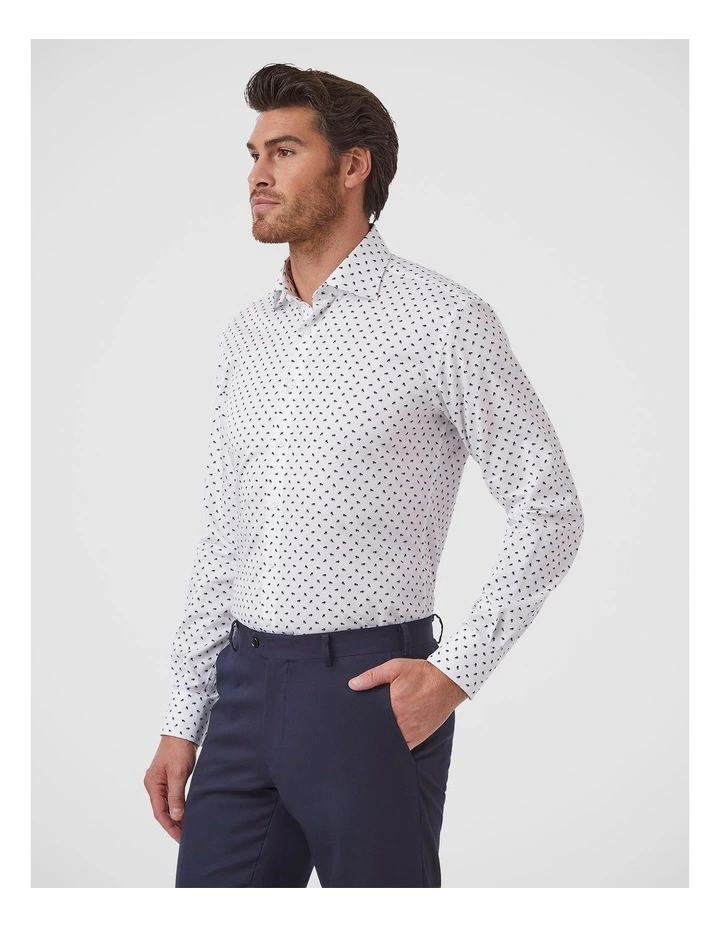 Marcell Tailored Fit Shirt In Black image 3
