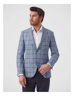 Daniele Tailored Fit Sports Jacket In Light Blue