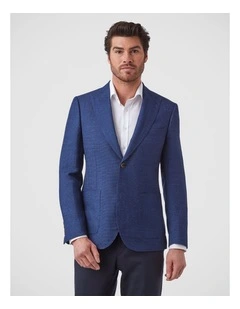 Lorenzo Tailored Fit Sports Jacket In Blue