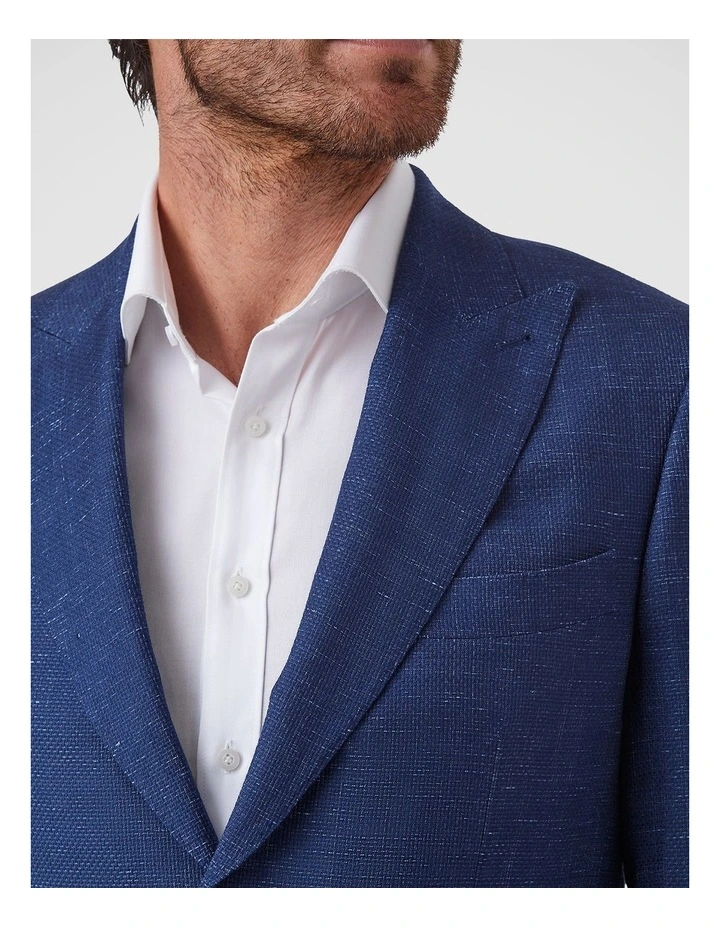 Lorenzo Tailored Fit Sports Jacket In Blue image 4