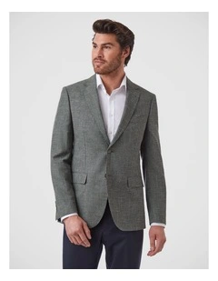 Angelo Tailored Fit Sports Jacket In Olive