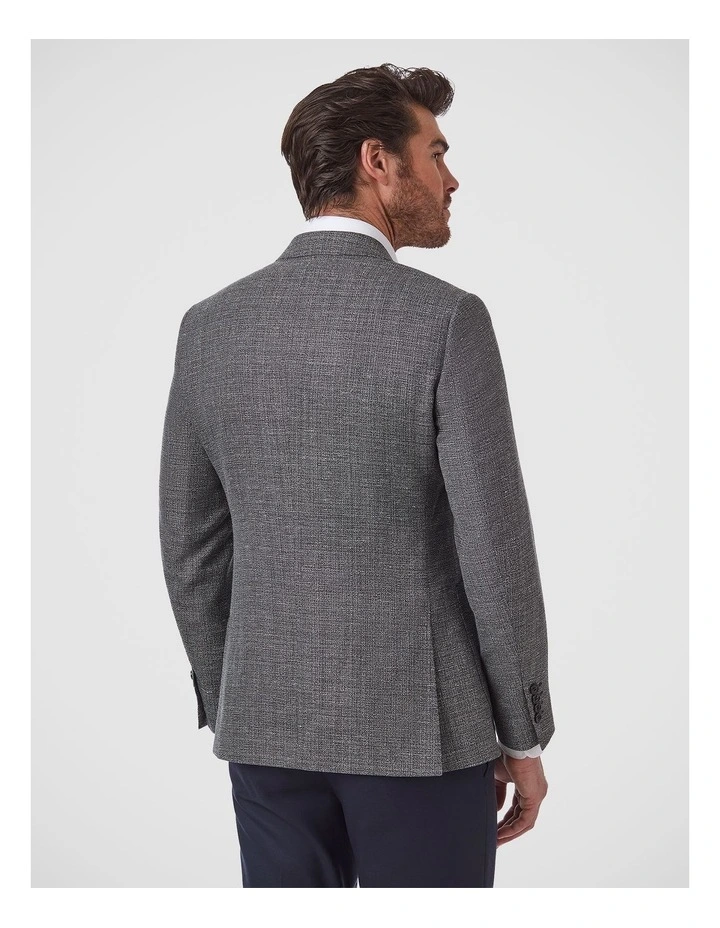 Daniele Tailored Fit Sports Jacket In Black & White image 3