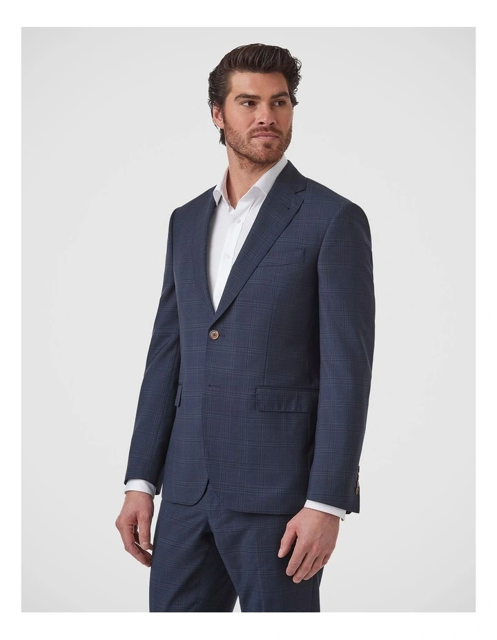 Stefano Tailored Fit Jacket in Navy image 4