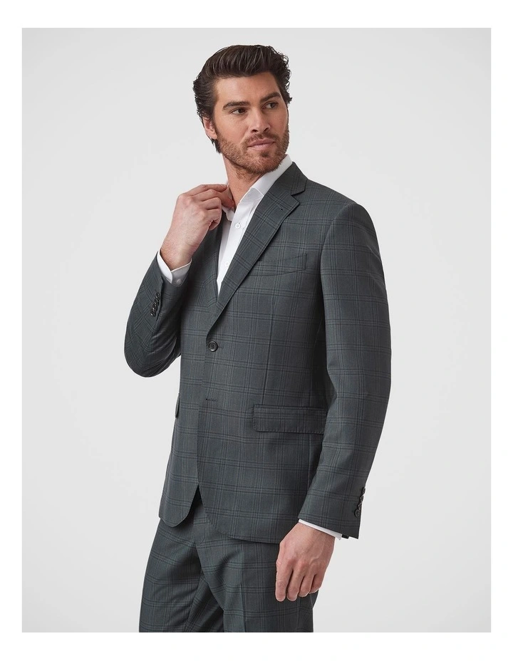 Stefano Tailored Fit Jacket in Olive image 4