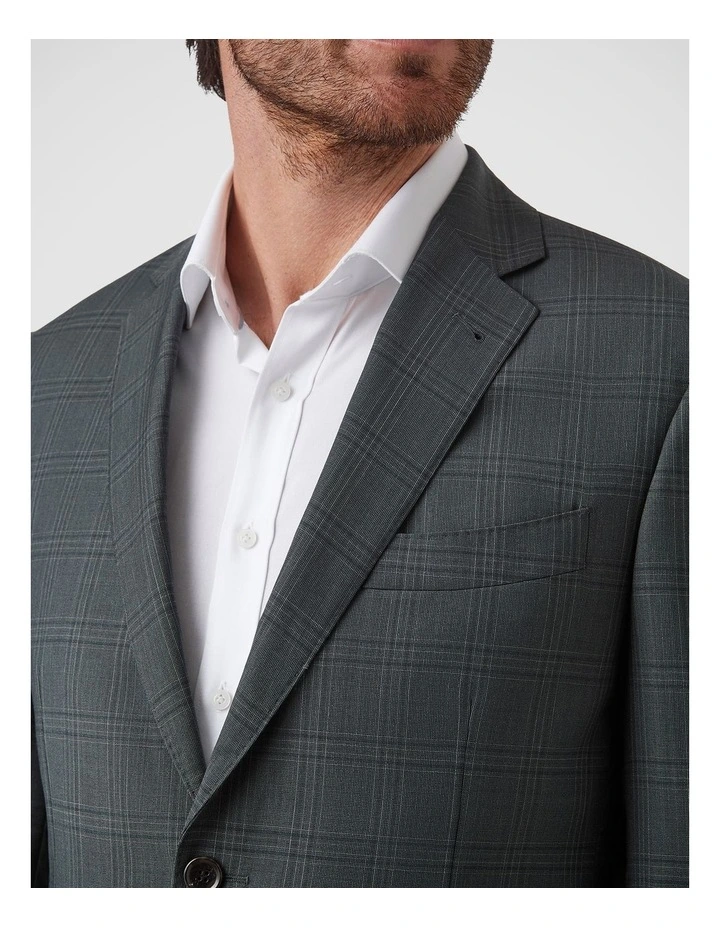 Stefano Tailored Fit Jacket in Olive image 5