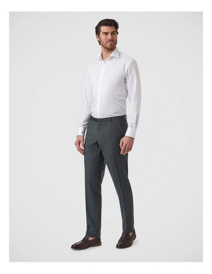 Fabio Tailored Fit Trouser in Olive image 3