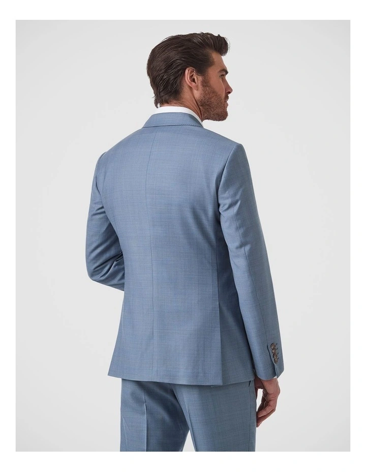Alessio Tailored Fit Jacket In Light Blue image 3