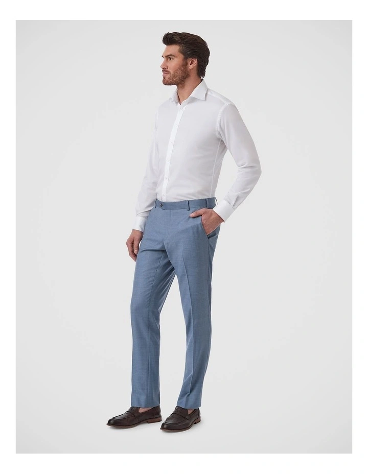 Fabio Tailored Fit Trouser In Light Blue image 3