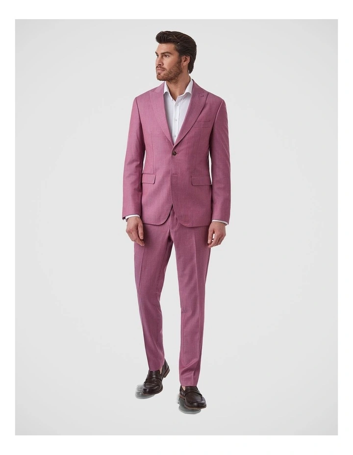 Alessio Tailored Fit Jacket In Pink image 2