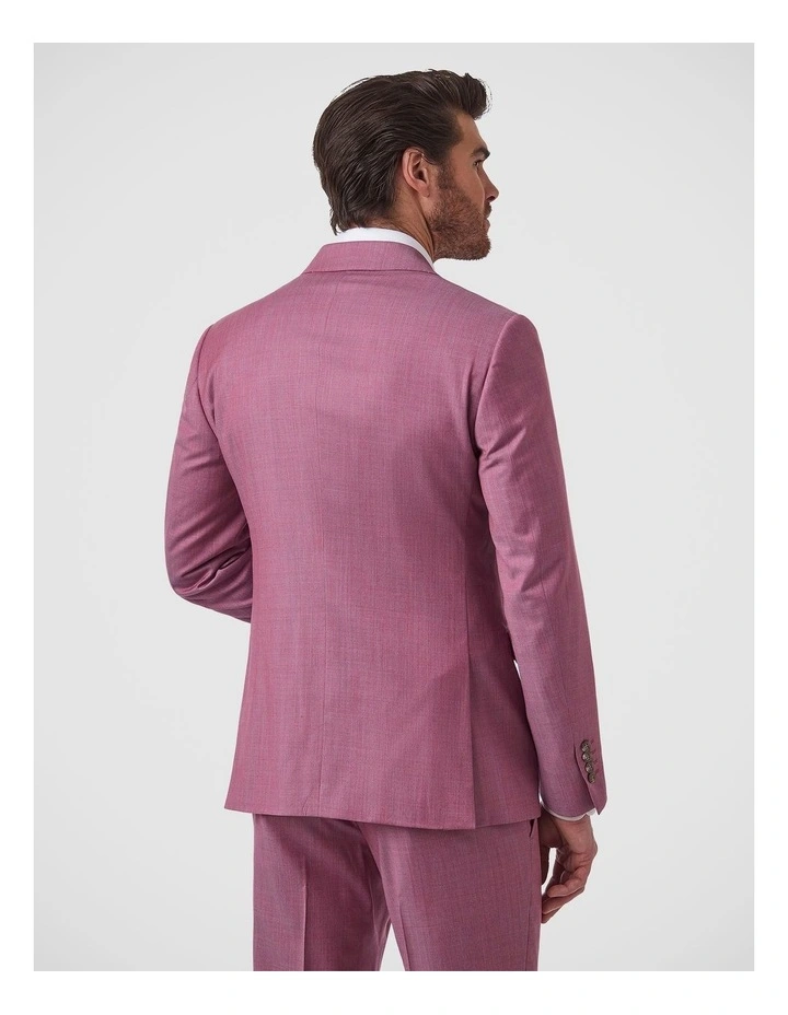 Alessio Tailored Fit Jacket In Pink image 3