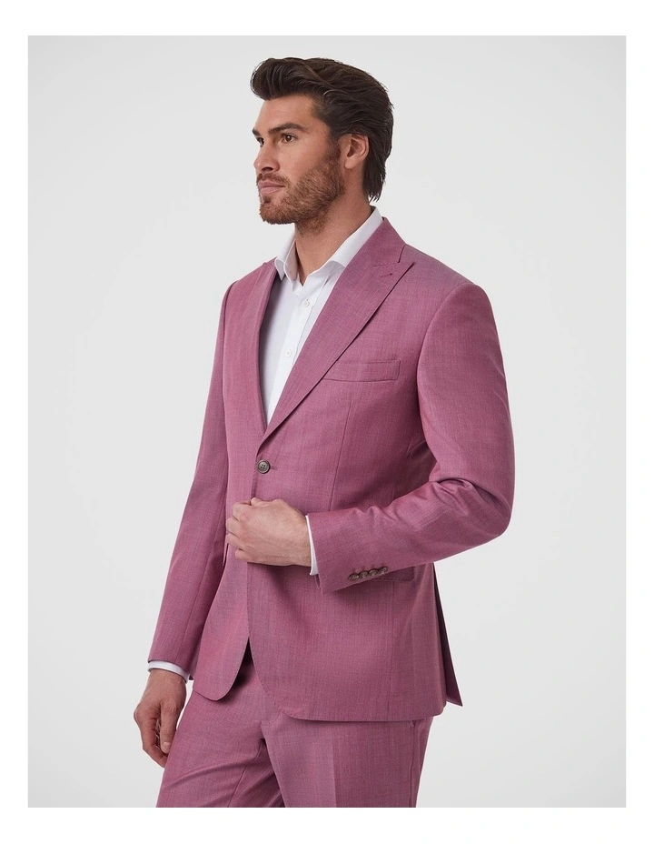 Alessio Tailored Fit Jacket In Pink image 4
